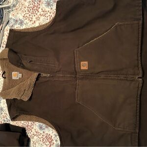 Carhartt Tan Sherpa-Lined Vest